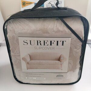 Surefit Sofa Couch Slipcover Stretch Jacquard Damask New in Bag, Never Used
